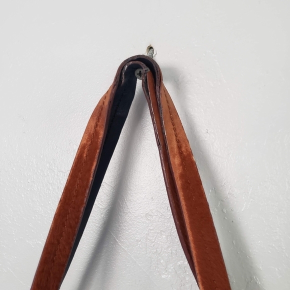 Derek Lam 10 Crosby Rust Orange Leather Calf Hair Tote Shoulder Bag Designer - Picture 3 of 12